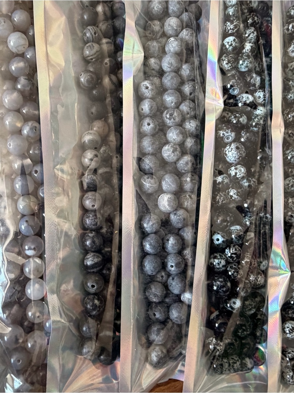 Bulk Lot Of Semi Precious Gemstones-Jasper,Agate,Snow Flake Obsidian And More
